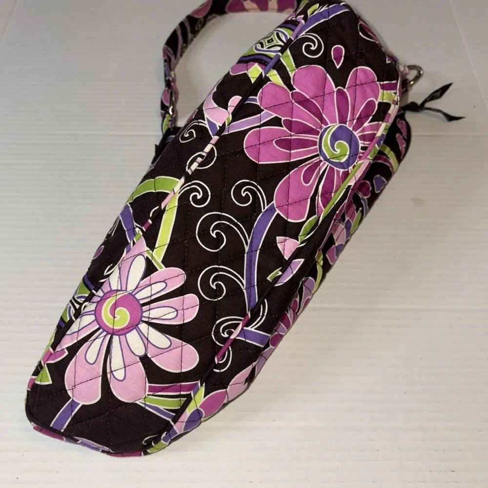 Vera Bradley cotton coral pink and dark brown